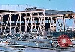 Image of Shipyard workers prefabricating Liberty Ship superstructure California United States USA, 1942, second 28 stock footage video 65675025803