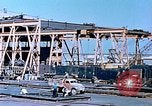 Image of Shipyard workers prefabricating Liberty Ship superstructure California United States USA, 1942, second 33 stock footage video 65675025803