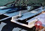 Image of Double torch cutting deck plates for Liberty ship under construction California United States USA, 1942, second 12 stock footage video 65675025804