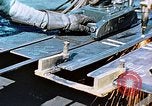 Image of Double torch cutting deck plates for Liberty ship under construction California United States USA, 1942, second 13 stock footage video 65675025804