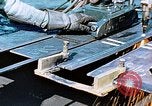 Image of Double torch cutting deck plates for Liberty ship under construction California United States USA, 1942, second 14 stock footage video 65675025804