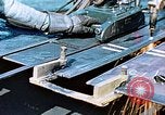 Image of Double torch cutting deck plates for Liberty ship under construction California United States USA, 1942, second 18 stock footage video 65675025804