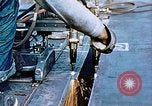 Image of Double torch cutting deck plates for Liberty ship under construction California United States USA, 1942, second 43 stock footage video 65675025804