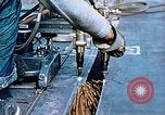 Image of Double torch cutting deck plates for Liberty ship under construction California United States USA, 1942, second 44 stock footage video 65675025804