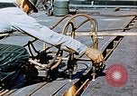 Image of Double torch cutting deck plates for Liberty ship under construction California United States USA, 1942, second 56 stock footage video 65675025804