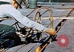 Image of Double torch cutting deck plates for Liberty ship under construction California United States USA, 1942, second 57 stock footage video 65675025804