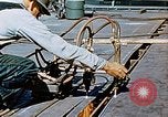 Image of Double torch cutting deck plates for Liberty ship under construction California United States USA, 1942, second 59 stock footage video 65675025804