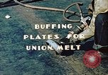 Image of Liberty ship deck plates are prepared for union melt at shipyard California United States USA, 1942, second 8 stock footage video 65675025805