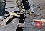 Image of Liberty ship deck plates are prepared for union melt at shipyard California United States USA, 1942, second 13 stock footage video 65675025805