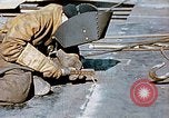 Image of Liberty ship deck plates are prepared for union melt at shipyard California United States USA, 1942, second 22 stock footage video 65675025805