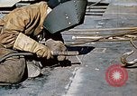 Image of Liberty ship deck plates are prepared for union melt at shipyard California United States USA, 1942, second 29 stock footage video 65675025805