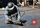 Image of Liberty ship deck plates are prepared for union melt at shipyard California United States USA, 1942, second 36 stock footage video 65675025805