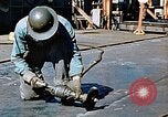 Image of Liberty ship deck plates are prepared for union melt at shipyard California United States USA, 1942, second 38 stock footage video 65675025805