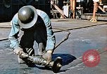 Image of Liberty ship deck plates are prepared for union melt at shipyard California United States USA, 1942, second 44 stock footage video 65675025805