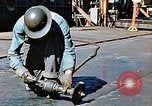 Image of Liberty ship deck plates are prepared for union melt at shipyard California United States USA, 1942, second 46 stock footage video 65675025805