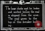 Image of coal mining separation from other rock United States USA, 1922, second 5 stock footage video 65675025810