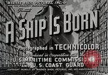 Standbild Sieg Schiff starten California United States USA, 1941, aus Sekunde 3 historischem Filmmaterial Videoclip 65675025829