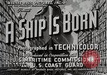 Standbild Sieg Schiff starten California United States USA, 1941, aus Sekunde 4 historischem Filmmaterial Videoclip 65675025829