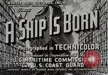 Standbild Sieg Schiff starten California United States USA, 1941, aus Sekunde 6 historischem Filmmaterial Videoclip 65675025829