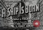 Standbild Sieg Schiff starten California United States USA, 1941, aus Sekunde 7 historischem Filmmaterial Videoclip 65675025829