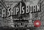 Standbild Sieg Schiff starten California United States USA, 1941, aus Sekunde 8 historischem Filmmaterial Videoclip 65675025829
