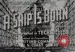 Standbild Sieg Schiff starten California United States USA, 1941, aus Sekunde 10 historischem Filmmaterial Videoclip 65675025829
