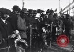 Image of Sightseers look at zeppelin wreckage displayed on dock  Salonica Greece, 1916, second 62 stock footage video 65675025842