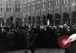 Image of Belgian Defense Minister speaks in courtyard of Bishop's Palace Liege Belgium, 1918, second 53 stock footage video 65675025845