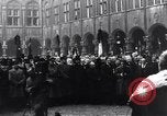 Image of Belgian Defense Minister speaks in courtyard of Bishop's Palace Liege Belgium, 1918, second 54 stock footage video 65675025845