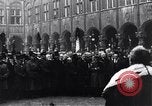Image of Belgian Defense Minister speaks in courtyard of Bishop's Palace Liege Belgium, 1918, second 56 stock footage video 65675025845