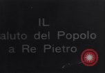 Image of King Peter I of Serbia Rome Italy, 1918, second 1 stock footage video 65675025873
