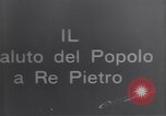 Image of King Peter I of Serbia Rome Italy, 1918, second 3 stock footage video 65675025873