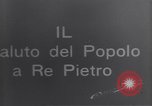 Image of King Peter I of Serbia Rome Italy, 1918, second 4 stock footage video 65675025873