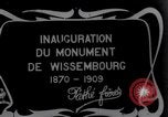 Standbild Denkmal enthüllen Wissembourg Elsass Frankreich, 1909, aus Sekunde 1 historischem Filmmaterial Videoclip 65675025897