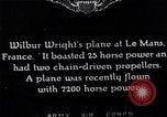 Image of Wright airplane flight in France Le Mans France, 1908, second 10 stock footage video 65675025926