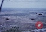 Image of UH-1H helicopters in Mekong Delta of Vietnam Vietnam, 1969, second 3 stock footage video 65675025967