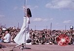 Image of Bob Hope show Pleiku South Vietnam Camp Enari, 1967, second 15 stock footage video 65675025973
