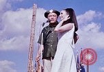 Image of Bob Hope show Pleiku South Vietnam Camp Enari, 1967, second 21 stock footage video 65675025973
