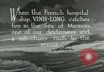 Immagine di USS Bainbridge salvataggi di nave ospedale Vinh-Long Europa, 1922, secondo 8 filmato di repertorio 65675026004