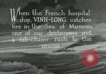 Immagine di USS Bainbridge salvataggi di nave ospedale Vinh-Long Europa, 1922, secondo 11 filmato di repertorio 65675026004