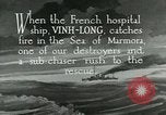 Immagine di USS Bainbridge salvataggi di nave ospedale Vinh-Long Europa, 1922, secondo 17 filmato di repertorio 65675026004