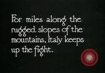 Image Les troupes italiennes positions défensives Première Guerre Mondiale Italie, 1918, de la seconde 28 séquences d'archives historiques vidéo 65675026011