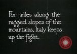 Image Les troupes italiennes positions défensives Première Guerre Mondiale Italie, 1918, de la seconde 29 séquences d'archives historiques vidéo 65675026011