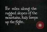 Image Les troupes italiennes positions défensives Première Guerre Mondiale Italie, 1918, de la seconde 32 séquences d'archives historiques vidéo 65675026011
