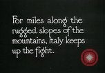 Image Les troupes italiennes positions défensives Première Guerre Mondiale Italie, 1918, de la seconde 33 séquences d'archives historiques vidéo 65675026011