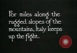 Image Les troupes italiennes positions défensives Première Guerre Mondiale Italie, 1918, de la seconde 34 séquences d'archives historiques vidéo 65675026011