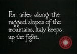 Image Les troupes italiennes positions défensives Première Guerre Mondiale Italie, 1918, de la seconde 35 séquences d'archives historiques vidéo 65675026011
