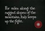 Image Les troupes italiennes positions défensives Première Guerre Mondiale Italie, 1918, de la seconde 36 séquences d'archives historiques vidéo 65675026011