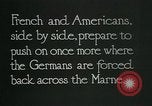 Standbild verwurzelte französische Soldaten an der Marne line Frankreich, 1918, aus Sekunde 3 historischem Filmmaterial Videoclip 65675026012