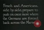 Standbild verwurzelte französische Soldaten an der Marne line Frankreich, 1918, aus Sekunde 4 historischem Filmmaterial Videoclip 65675026012